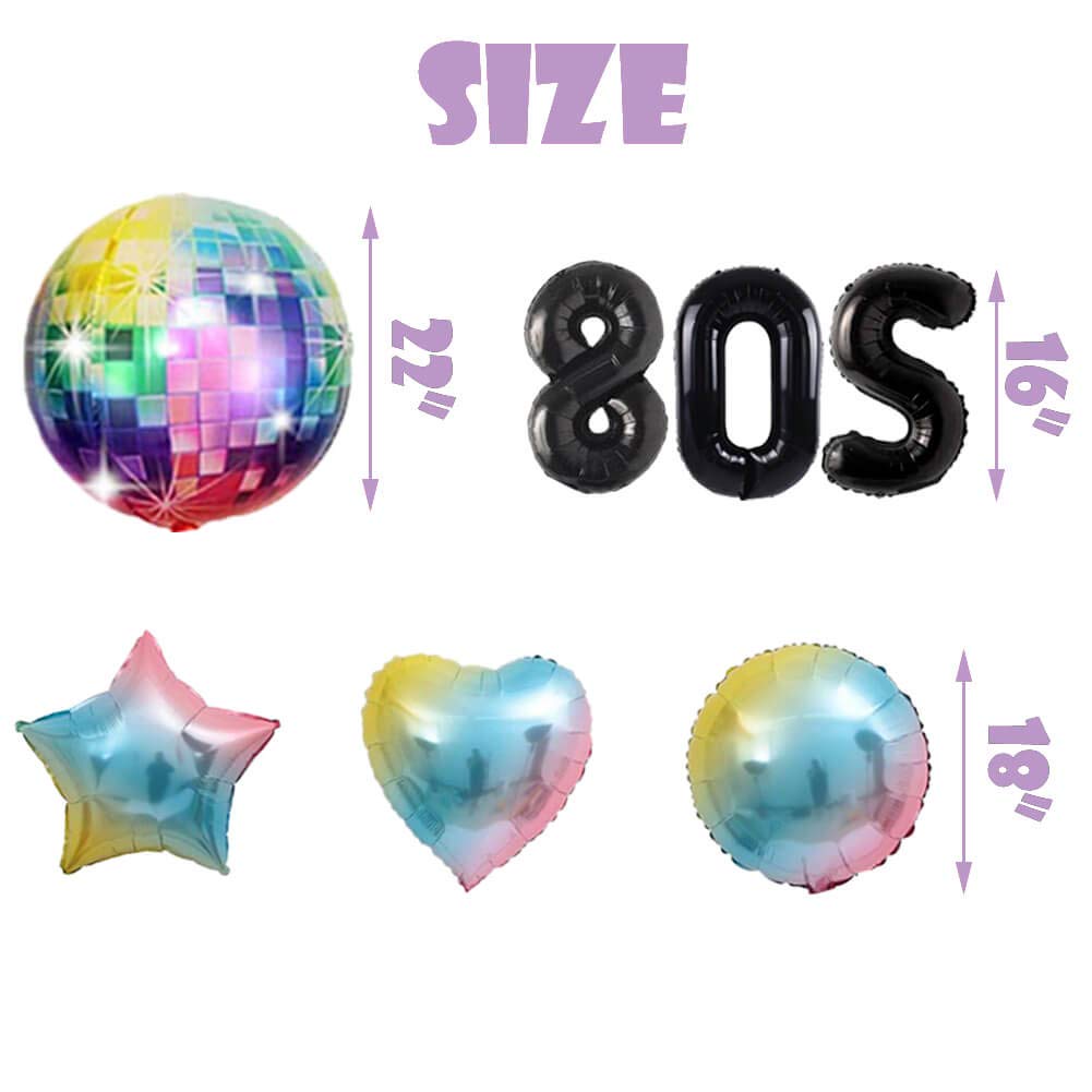 4 Pcs Back To The 80's Tablecloths - Retro Radio & 80s Party Table Covers For 80th Birthday Decor