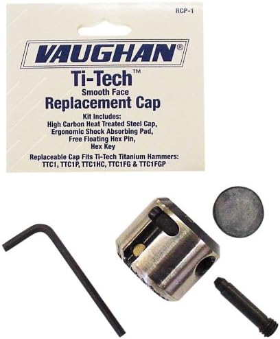 Vaughan 51607 RCM-2 Titanium Nail Hammer Replacement Cap with Milled Face