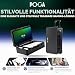 POGA Lux Black – Tragbarer Gamingkoffer (kompatibel mit PlayStation 5) mit integriertem 24″ AOC Gaming Monitor, Trolley & Reisekoffer-Design – Schwarz
