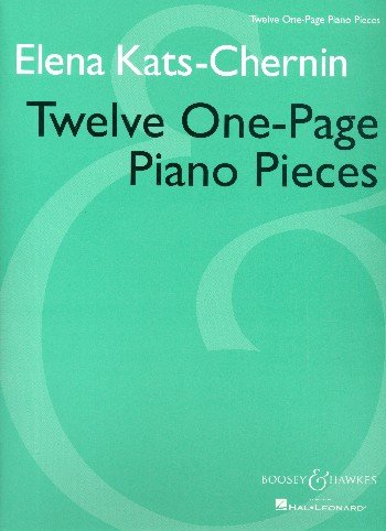 TWELVE ONE-PAGE PIANO PIECES PIANO      Sheet music – January 1, 2000