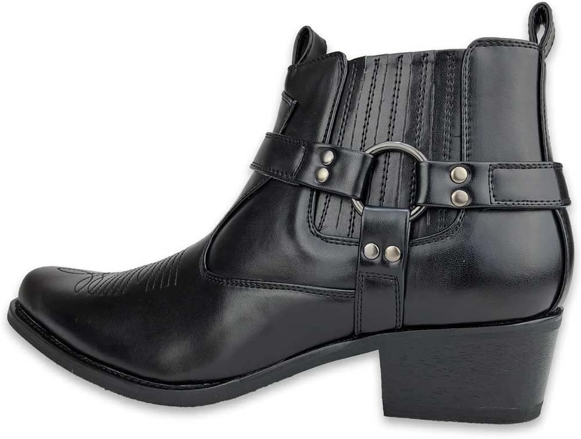 リングブーツ endevice リングブーツ メンズ ショートブーツ サイドジップブーツ 本