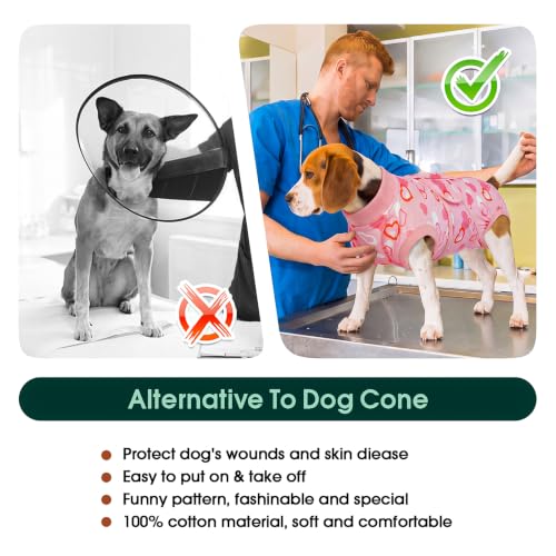 Image of Kuoser Recovery Suit for Dogs After Surgery, Female Dog Onesie for Surgery