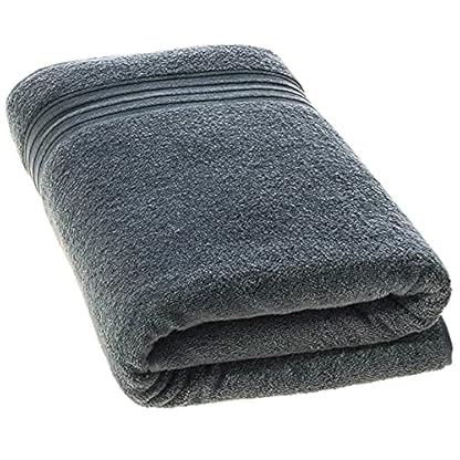 Badetücher-Set, Handtücher aus Baumwolle, weich und in Hotelqualität, weich, super saugfähig, Badezimmer (Farbe: Grau, Größe: 1) – Bild 4