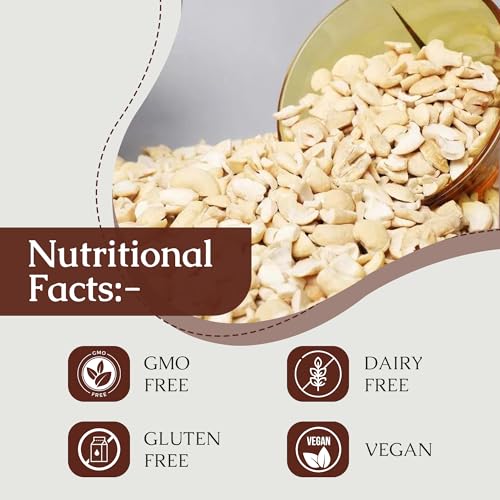 Rulop Broken Cashews - Large Pieces (1kg) - Premium Quality, Perfect for Snacking and Cooking, Vegan - 4