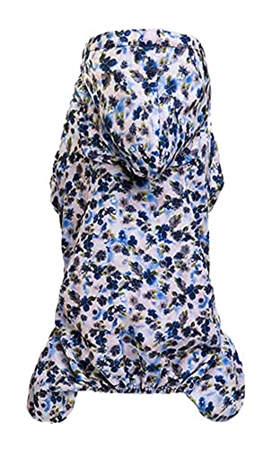 Chiot mouillé solution avec cette jaquette imperméable réglable motif fleurs