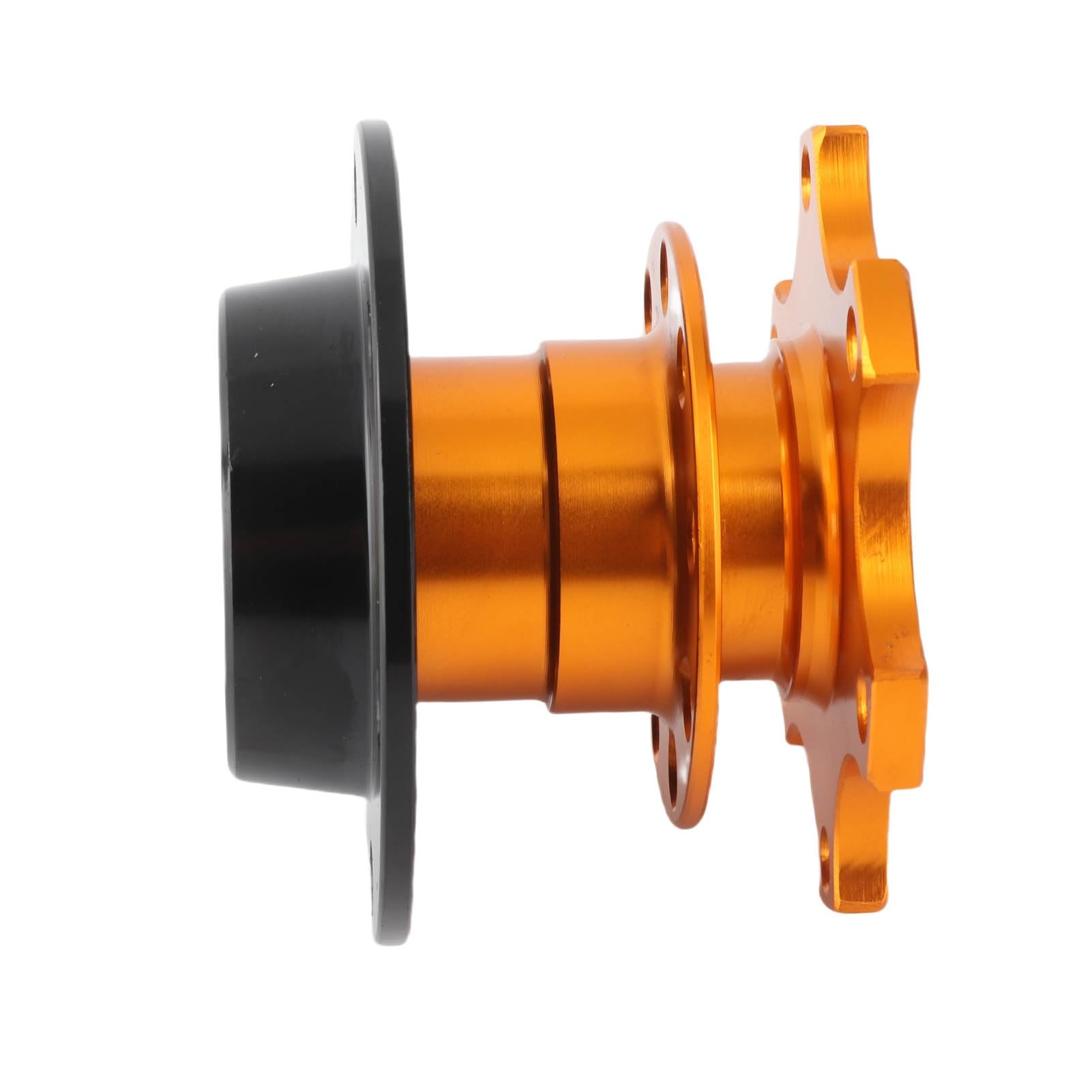 Adaptador de volante universal liberación rápida, ajuste ceñido, fabricado en aluminio y hierro resistente a la corrosión arañazos, compatible con mayoría volantes