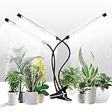 GHodec Grow Light for Indoor Plants,6000K 126LED Clip Plant Lights with Flexible Gooseneck & Timer...