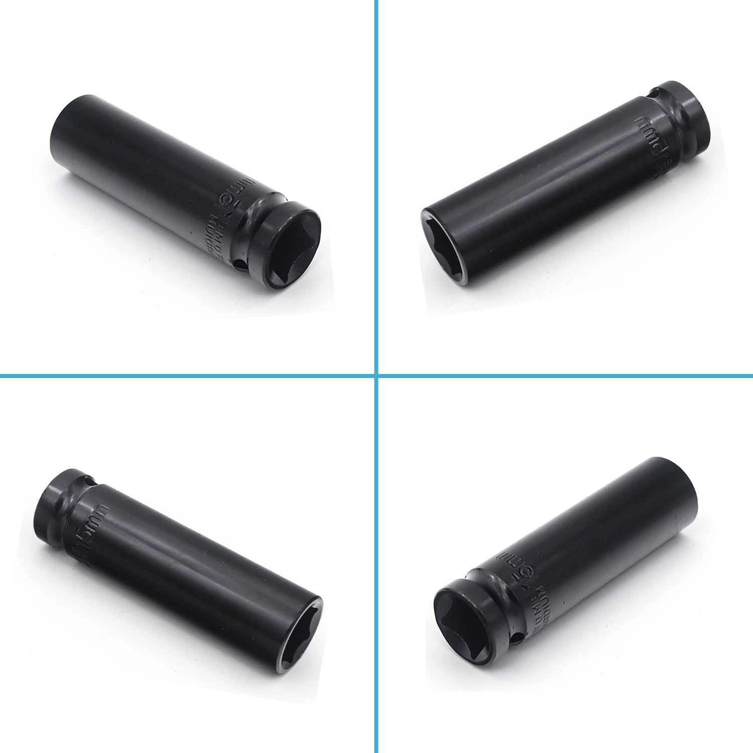 Juttzzei 1/2 Inch Drive 15mm Deep Impact Socket - Heat-Treated CR-V Steel, 78mm Length, 6-Point Metric Sizes for Car & Home Repair - Image 3