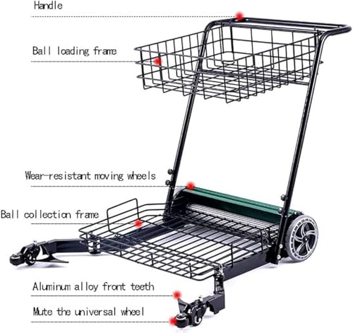 Raccoglitore automatico di palline da tennis, carrello di raccolta manuale per recupero senza sforzo senza piegarsi