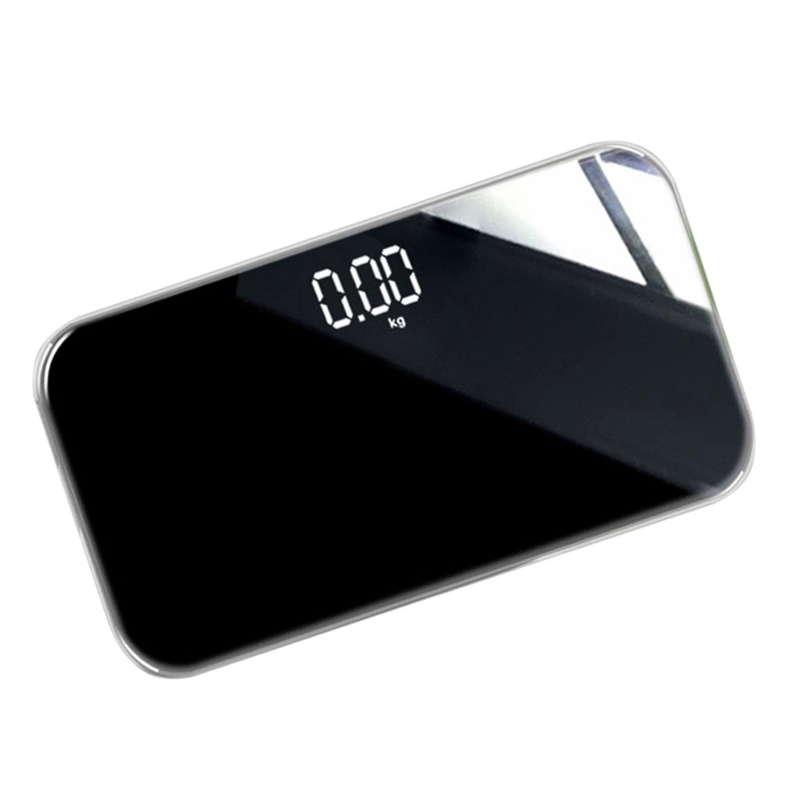 Bilancia Pesapersone Digitale Mini Portatile Specchio e Spegnimento Automatico Ricaricabile 25X14 CM per Uso Domestico e Fitness