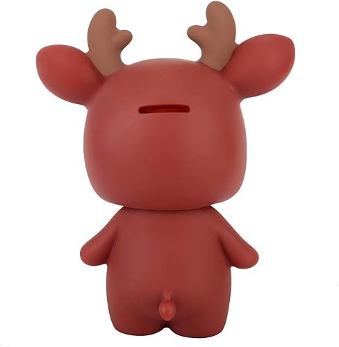 Miniatura 8 de Shipenophy Hucha de cerdito, bonita alcancía de ciervo, diseño de animales de dibujos animados, caja de dinero, innovadora caja de ahorro de dinero,
