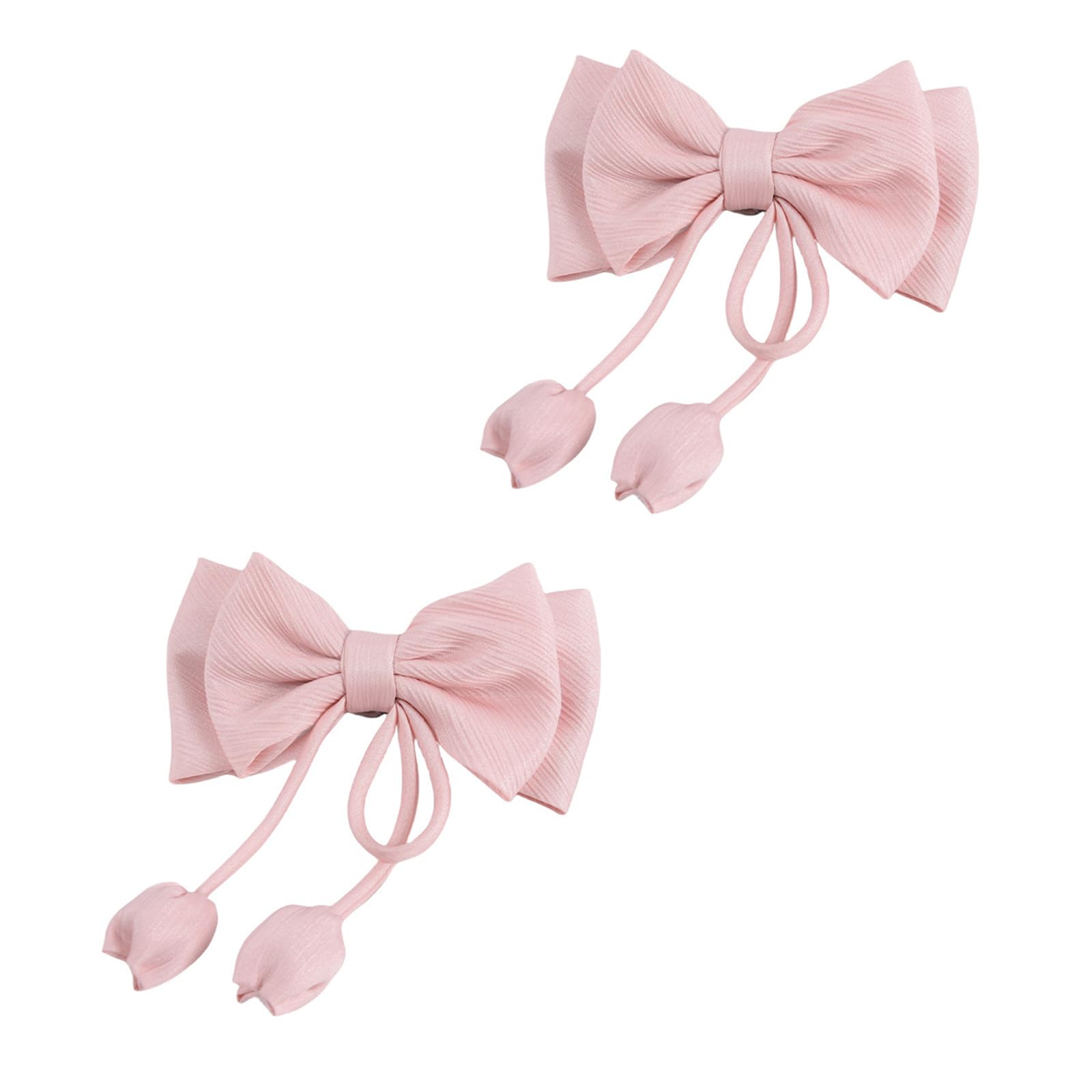 2Pieces Elegant Rose Bowknot Curtain Holdbacks Clips Window Drapery Tiebacks Buckles Wedding Accessories Decoration Decorative Curtain Buckles