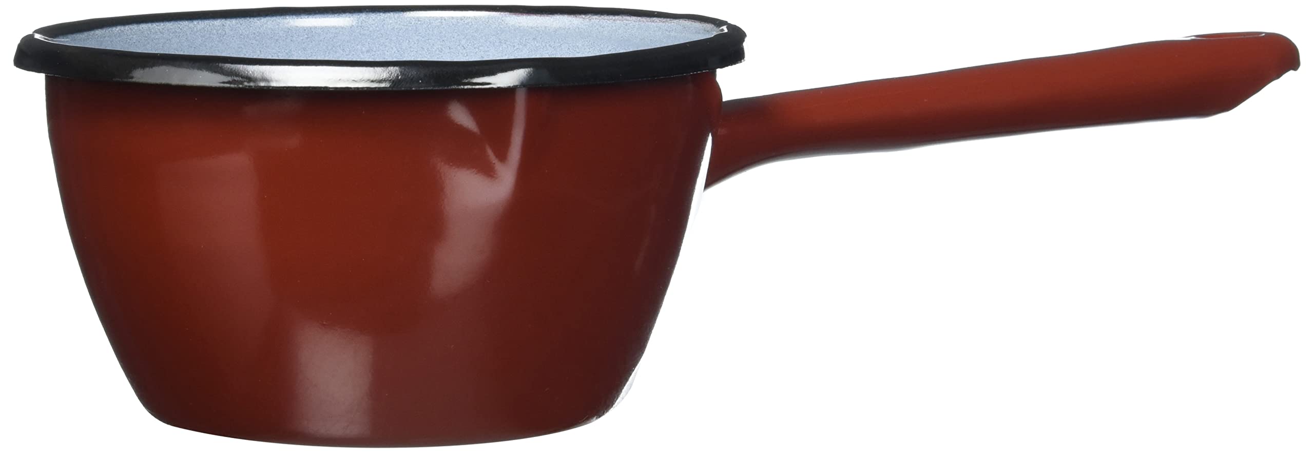 IBILI - Cazo conico con pico marron, 12 cms, Acero esmaltado, Apto para induccion