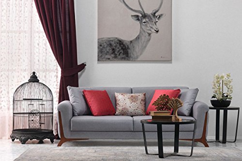 Casa Padrino Lounge Living Room 3 Seater Sofa Miami Gray - Hotel Furniture