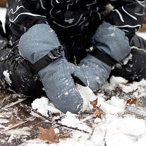 Image of JAN & JUL Boys' Waterproof Insulated Snow Mittens for Toddlers and Kids