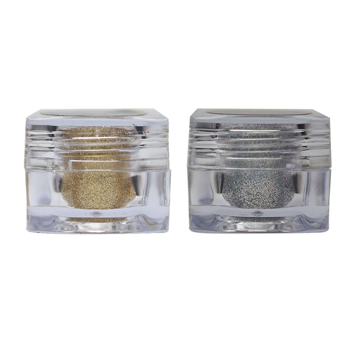 Veoni BELLE Set of 2 Professional Glitter Eyeshadow Metallic Loose Powder Pigment 5gm Each (Pure Gold & Diamond Starlit)-image-36