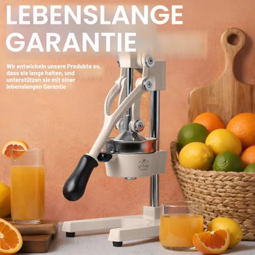 Zulay Professionelle Zitruspresse – manuelle Zitruspresse und Orangenpresse – Zitronenpresse aus Metall – Premium-Qualität… – Ansicht 6