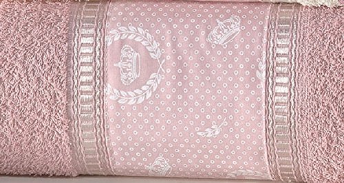 Jogo de Banho Nobre Bia Enxovais Rosa Tecido