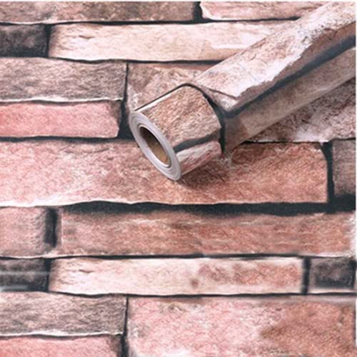 ShengXia Eco-Friendly Self Adhesive Stone Texture Wall Stickers Peel and Stick - Art Wallpaper Murals Stickers for Home Office TV Background Decor Gift 18×78 inch