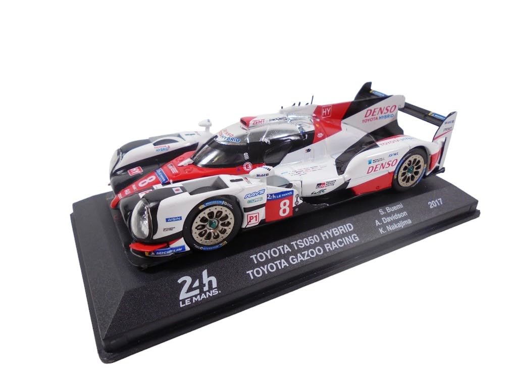 Collectible Miniature car 24H LE Mans 1/43 Compatible with Toyota TS050 Hybrid GAZOO Racing 2017 - ALA41