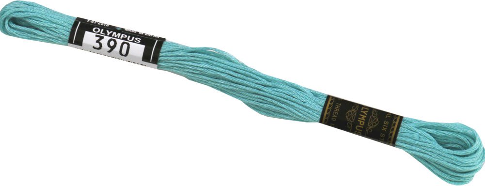 Fil broderie Olympas n 25 couleur 390 echeveau 6 brins 8m pour loisirs creatifs
