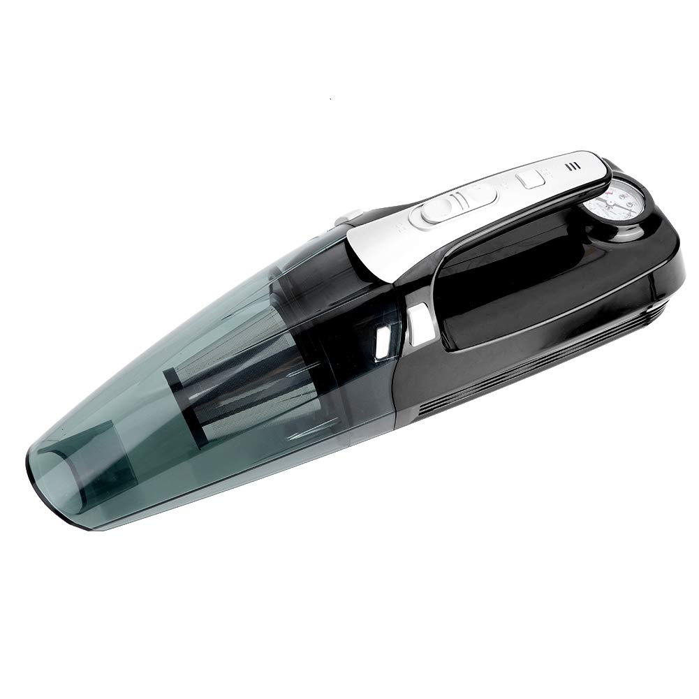 Akozon Aspirador de Coche Inalámbrico Portátil Bomba de Aire para Uso Dual Seco Húmedo - Diseño 2 en 1 - Ergonómico y Ligero - Potencia de Succión 4000pa - Recargable - 12V