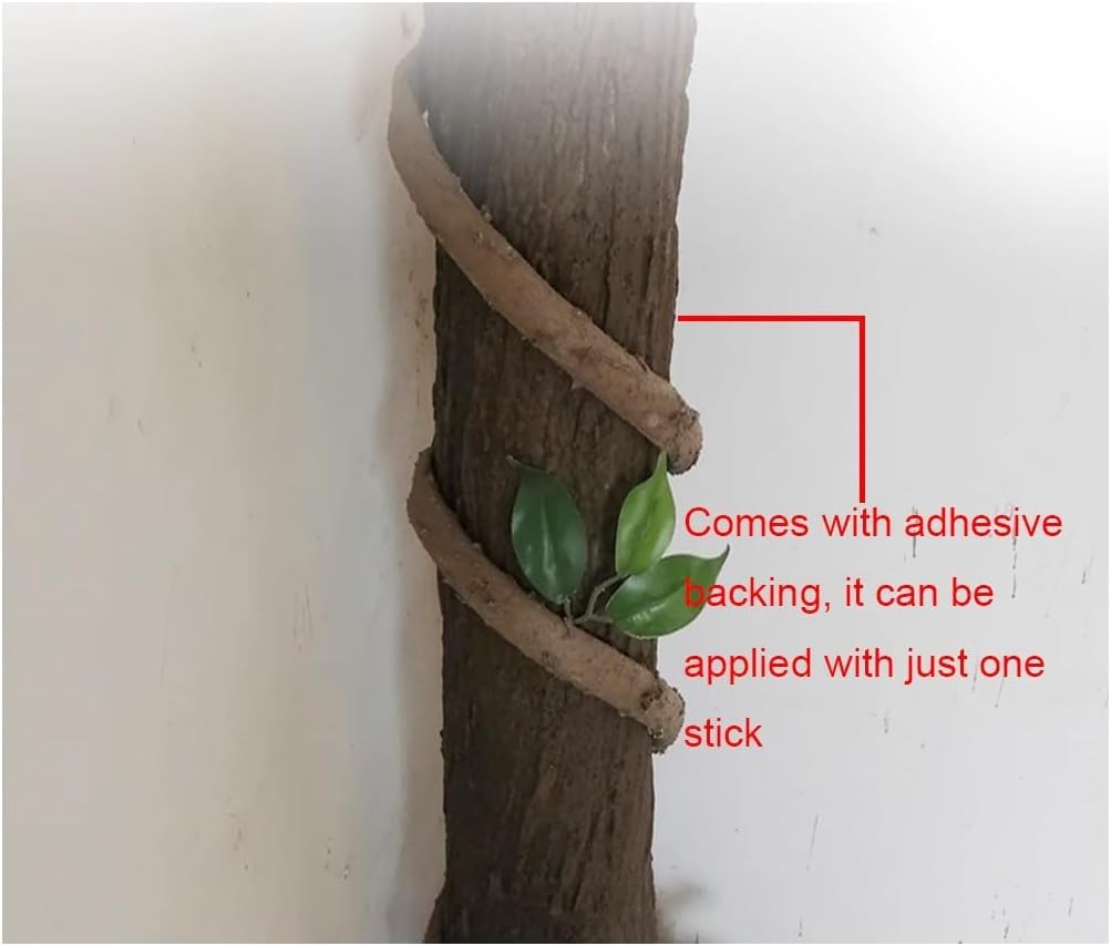 Corteza de árbol artificial duradera para pilares, tuberías, decoración para columnas, paredes, suelos, decoración de árboles, corteza artificial al aire libre, 1 x 2 m