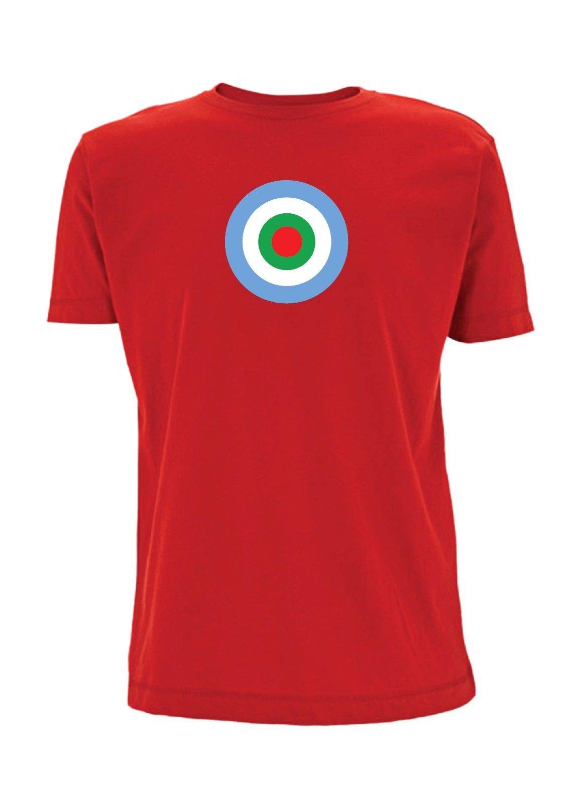 Time 4 Tee Men's Red Paul Weller Target T Shirt Mod The Jam Music Northern Soul Movet Inspi (Large, )