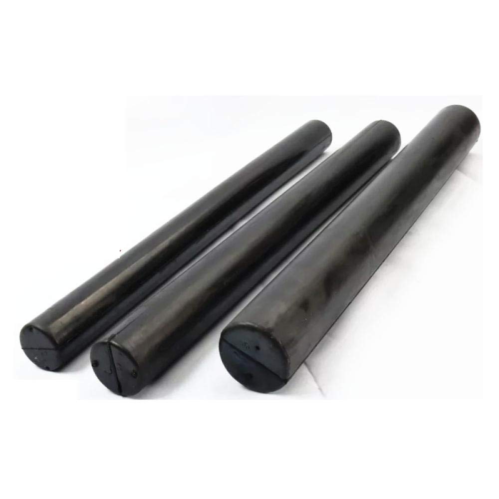 Barra redonda de goma maciza resistente al aceite, 25 mm x 450 mm