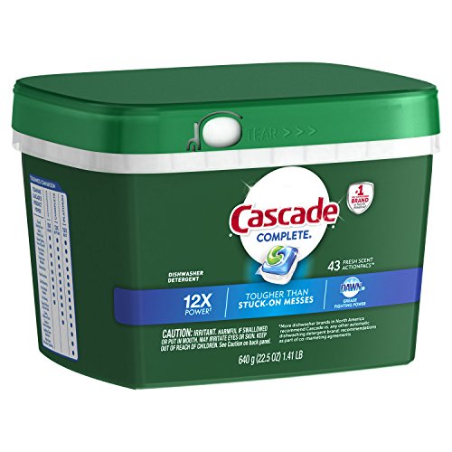 Cascade Complete Dishwasher Pods, Actionpacs Dishwasher Detergent, Fresh Scent With Dawn Power, 43 Count #TOP6