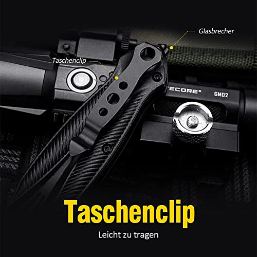 Klappmesser Beek Taschenmesser mit Clip und Glasbrecher