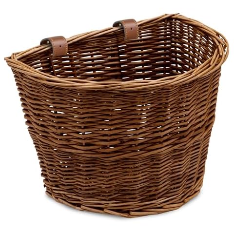 ProSource Wicker Bike Basket for All Bikes Cover