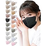 [LaViness] マスク 不織布 立体 立体マスク 日本製 30枚 (ブラック×ブラック)