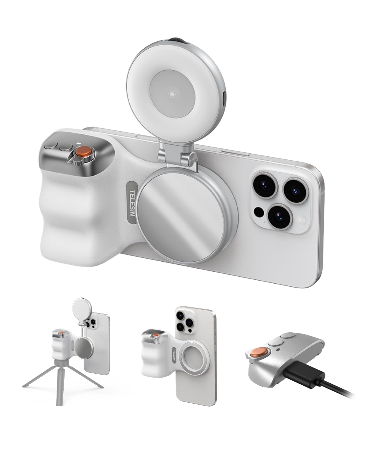 Locker.Ink | Capture Stunning Photos with These Top Mobile Phone Camera Grips TELESIN Fun Shot Grip Kit