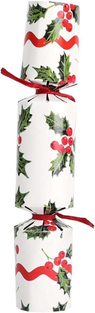 Talking Tables 12 X Eco Friendly Christmas Crackers Festive Holly