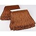 Heartwish268 Fringe Trim Lace Polyerter Fibre Tassel 8inchï¼ˆâ€³ï¼‰ Wide 10 Yards Long for Clothes Accessories and Latin Wedding Dress and DIY Lamp Shade Decoration Coffee Brown