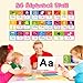 Alphabet Line ABC Number 0-20 Colors and Shapes Wall Decorations for Pre-School Kindergarten Elementary Classroom Nursery Homeschool