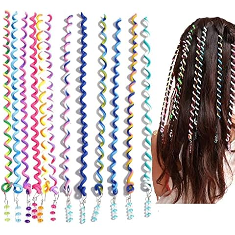 FOLANDO Haarschmuck Mädchen, 12 Stück Haarspiralen Cover