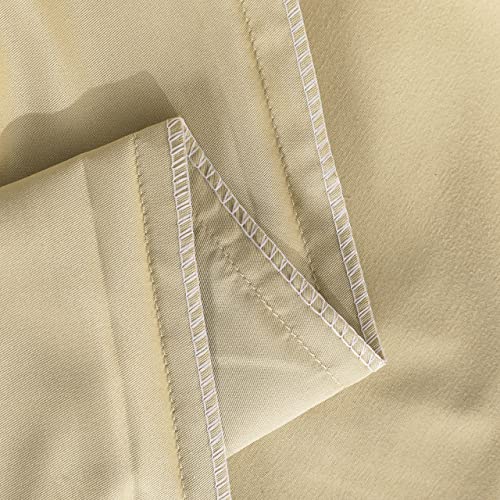 Image of NTBAY Queen Duvet Cover Set, 1 Duvet Cover and 2 Pillow Shams, Soft Brushed Microfiber Comforter Cover with Zipper Closure, Light Taupe