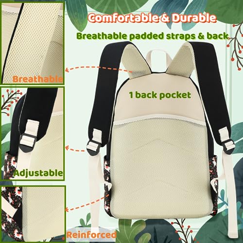 Image of Leaper Canvas School Backpack for Girls Laptop Bag Travel Bag Bookbag Daypack