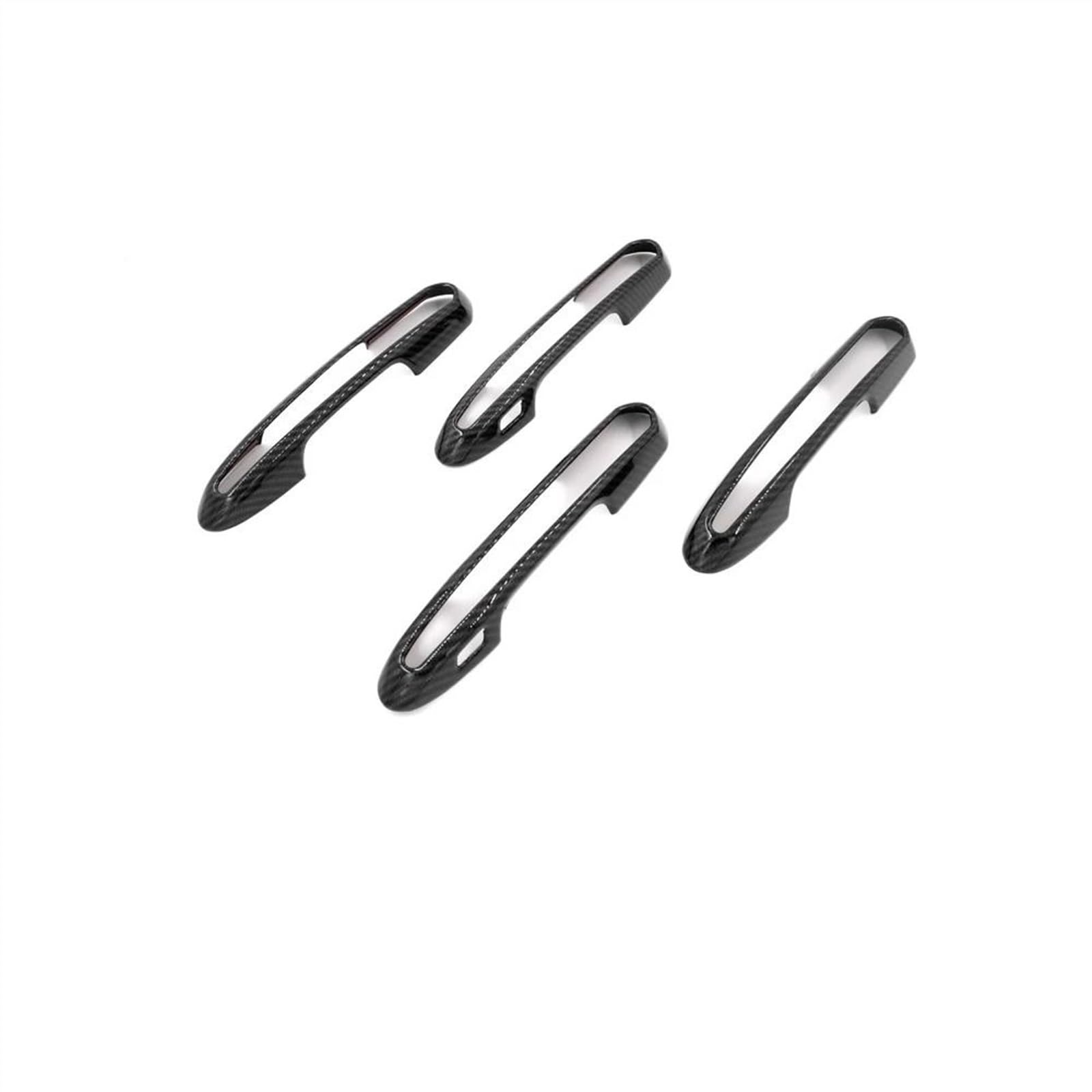 NOHEEU Car ABS Carbon Gate Door Handle Trim Frame Sticker Cover Exterior Decoration Moulding for Toyota RAV4 XA50 2019-2021(B)