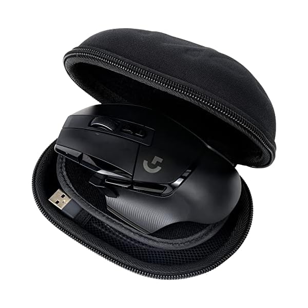 co2CREA Duro Viajar Caja Estuche Funda para Logitech G502 HERO/G502 X Plus Lightspeed Ratón inalámbrico(Funda Solo,Case Only)