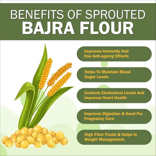 Image of Nutriplato-enriching lives Sprouted Bajra Flour, 700g