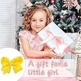 2pcs 4 In Yellow Hair Bow, Ribbon Hair Bow Clips Barrettes, For Children Kids Girls Women,Styling Accessory - Image 4