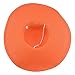 Wowlife Wide Brim Roll-up Big Beautiful Solid Color Floppy Hat (Orange)