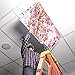 Fluorescent Light Cover for Classroom Ceiling Lights Flowers - Premium Backlit Film Insert 2x4 (22.38