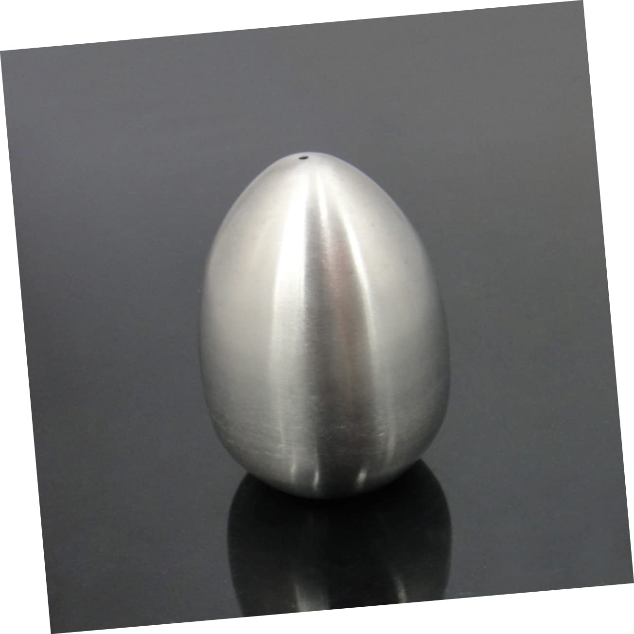 ABOOFAN 2pcs Egg Shape Stainless Steel Spice Shaker Set Design for Salt Pepper Condiments Creative Decorative Storage Jars for Kitchen Dining
