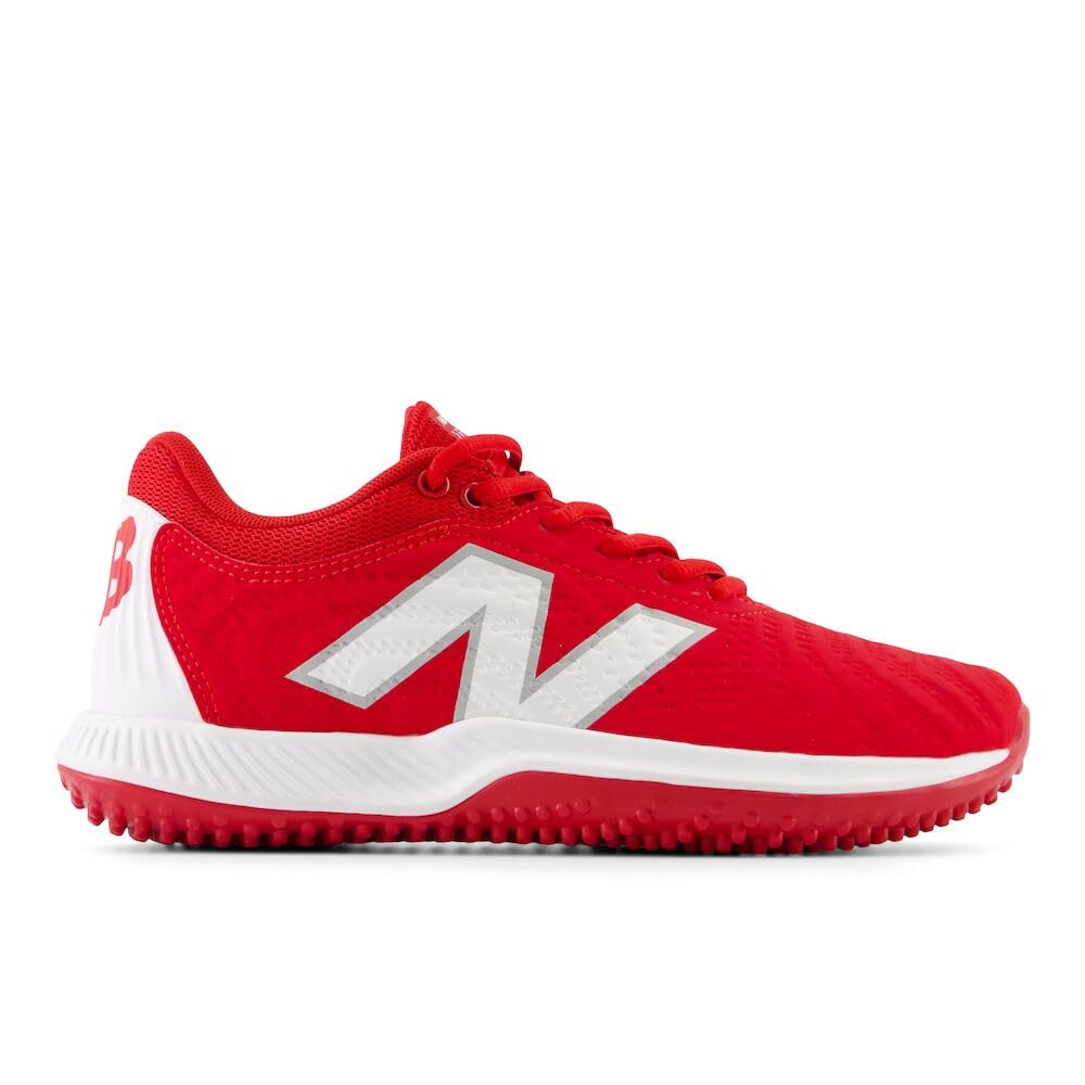 New Balance Women's FuelCell Fuse V4 Turf Trainer Softball Shoe, Team Red/Optic White, 8.5
