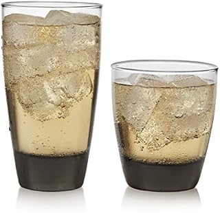 Libbey Classic Mocha 16-Piece Tumbler and Rocks Glass Set