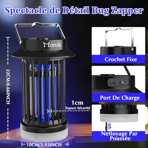 Lampe anti moustique à UV LED portable et tue mouche